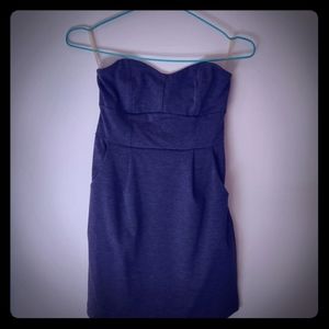 Strapless mini dress